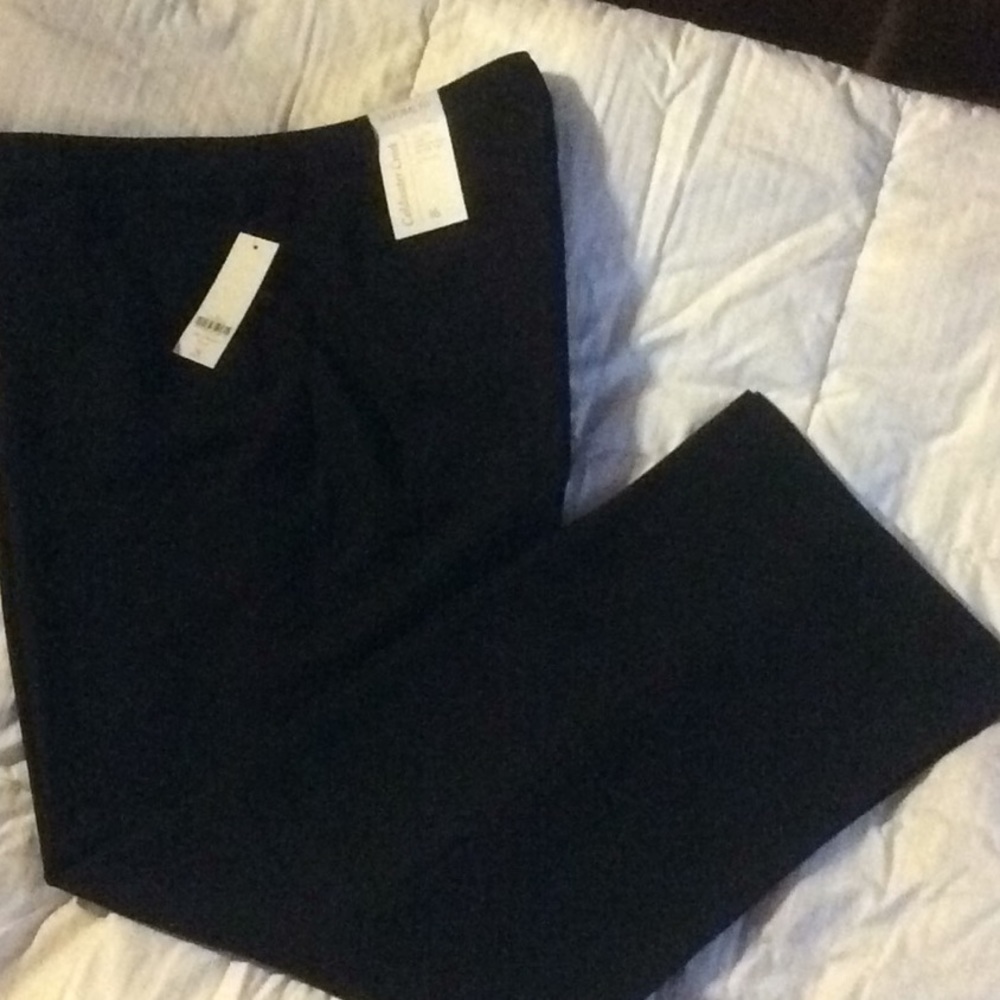 NEW Coldwater Creek Black Natural Bootcut Trouser